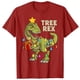 thumbnail image 3 of Navidad dinosaurio niños hombres luces de Navidad árbol Rex camiseta 100% algodón divertidas niñas camisetas de manga corta de verano, 3 of 3