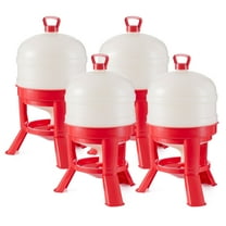 Little Giant 8 Gallon Tank Heavy Duty Poultry Gravity Waterer (4 Pack)