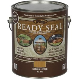 Thompson’s WaterSeal Solid Color Waterproofing Wood Stain & Sealer, Natural Cedar, 1 Gallon