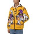 thumbnail image 3 of Naloa Cute Gnomes Halloween Men’s Hoodies, Zip up Hoodie, Sweatshirts,Hoodies for Men Sizes S-3XL-Large, 3 of 5
