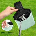 thumbnail image 4 of Haosy Pastel Green Golf Mallet Putter Cover Strong Magnetic Leather Golf Club Headcover Closure, 4 of 7
