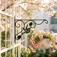 thumbnail image 6 of DefiDgd Iron Decorative Hanging Bracket,Vintage Bird with Leaf Wall Mounted Hook for Flower Baskets Planters Wind Chimes Lanterns Home Garden Patio Farmhouse Decoration(BB), 6 of 9