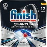 Finish Quantum Max Powerball, 96ct, Dishwasher Detergent Tablets, Ultimate Clean & Shine 8X12ct