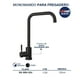 thumbnail image 2 of Llave Monomando Fregadero O Tarja Cocina Rubinett  Acero Inoxidable 304 Negro Mate de Lujo, 2 of 2
