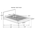 thumbnail image 7 of Jessica Wood Eastern King LED Panel Bed Cappuccino, 7 of 7