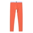 thumbnail image 3 of TANBOM Men's Nylon Thermal Pants Big Pouch Stylish Design Comfort Warmth Elasticity Breathability Orange XL, 3 of 9