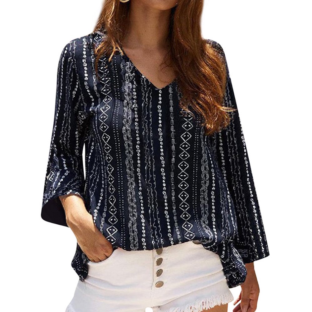 boho v neck blouse