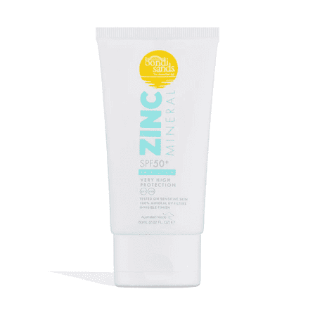 Bondi Sands Water-Resistant Paraben-Free Mineral Sunscreen Lotion for Face, SPF 50, Fragrance-Free