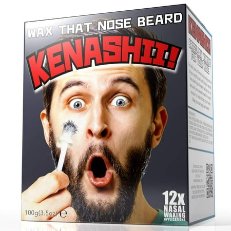 Nose Wax Kit, 100 g Wax, 24 Applicators. The Original & Best Nose Hair Removal Kit from Kenashii. Nose Waxing For Men & Women. 12 Applications, 12 Post Waxing Balm Wipes, 12 (Best Wax For Chest Hair)