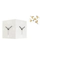 thumbnail image 1 of Reloj de pared de doble cara, diseño de pájaro de madera, reloj de esquina, adorno decorativo, ideal para sala de estar, dormitorio, oficina, regalo G, 1 of 8