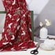 thumbnail image 4 of Tela de algodón estampada con grullas japonesas en rojo oscuro de 1,1 yardas (150 cm x 150 cm), estilo japonés, para patchwork, con diseño bronceado., 4 of 9