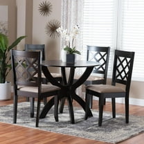 Baxton Studio Savina Modern Dining Set, 5-Piece, Sand
