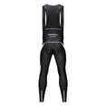 thumbnail image 4 of Pantalón con pechera de acolchado en gel 3D Mallas con pechera Negro Blanco XXL shamjiam Pantalones con peto de ciclismo, 4 of 9