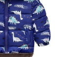 thumbnail image 6 of Toddler Baby Down Coats Boys Girls Soft Fleece Lined Jacket Thicken Warm Hooded Winter Coat Snow Outerwear, 6 of 8