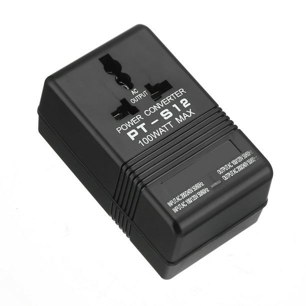 Universal AC DC Power Converter Adapter 100W AC 110V/120V to 220V/240V