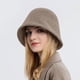 thumbnail image 4 of Sombreros de invierno para mujer, gorro de lana cálido, gorro de punto de oso para mujer, gorro de mujer, 4 of 4