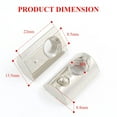 thumbnail image 2 of HUGFEGWE 50 Pcs 4040 Series M8 Half Round Roll in Spring T Nuts, Roll in Spring Loaded T Nut for European Standard 40 Series 8mm T-Slot Aluminum Extrusion Profile UA824-12819, 2 of 8