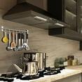 thumbnail image 3 of Kitchen Sliding Hooks, Stainless Steel Hanging Rack Rail Organize Kitchen Utensil Removable S Hooks for Towel, Spoon, Coats, Bathrobe, BBQ,Wall Mounted Hanger (8 Hooks 19.7In), 3 of 5
