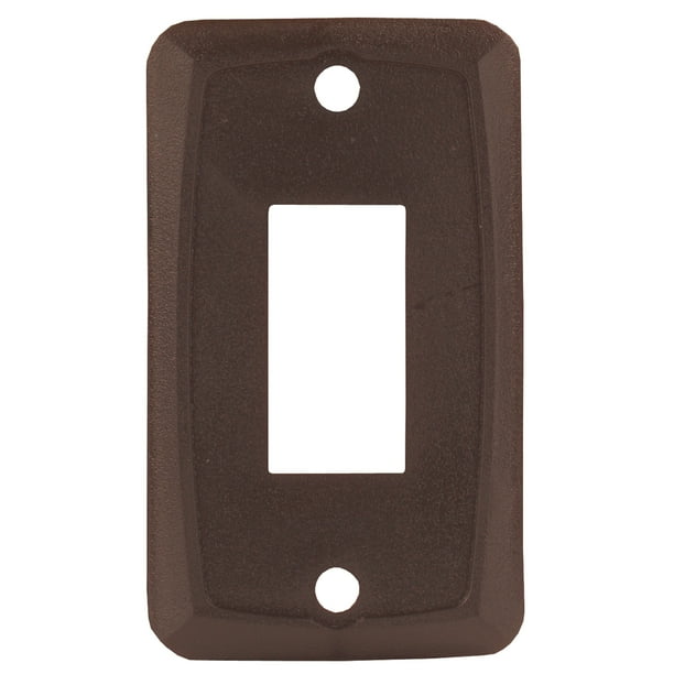 JR Products 12865 Single Switch Face Plate - Brown - Walmart.com