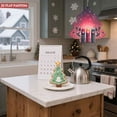 thumbnail image 6 of Stylish Metal Hanging Christmas Tree Wind Spinner - Concentric Lines Festive Candles Floral Accents - Perfect for Yard & Garden Decor, 6 of 7
