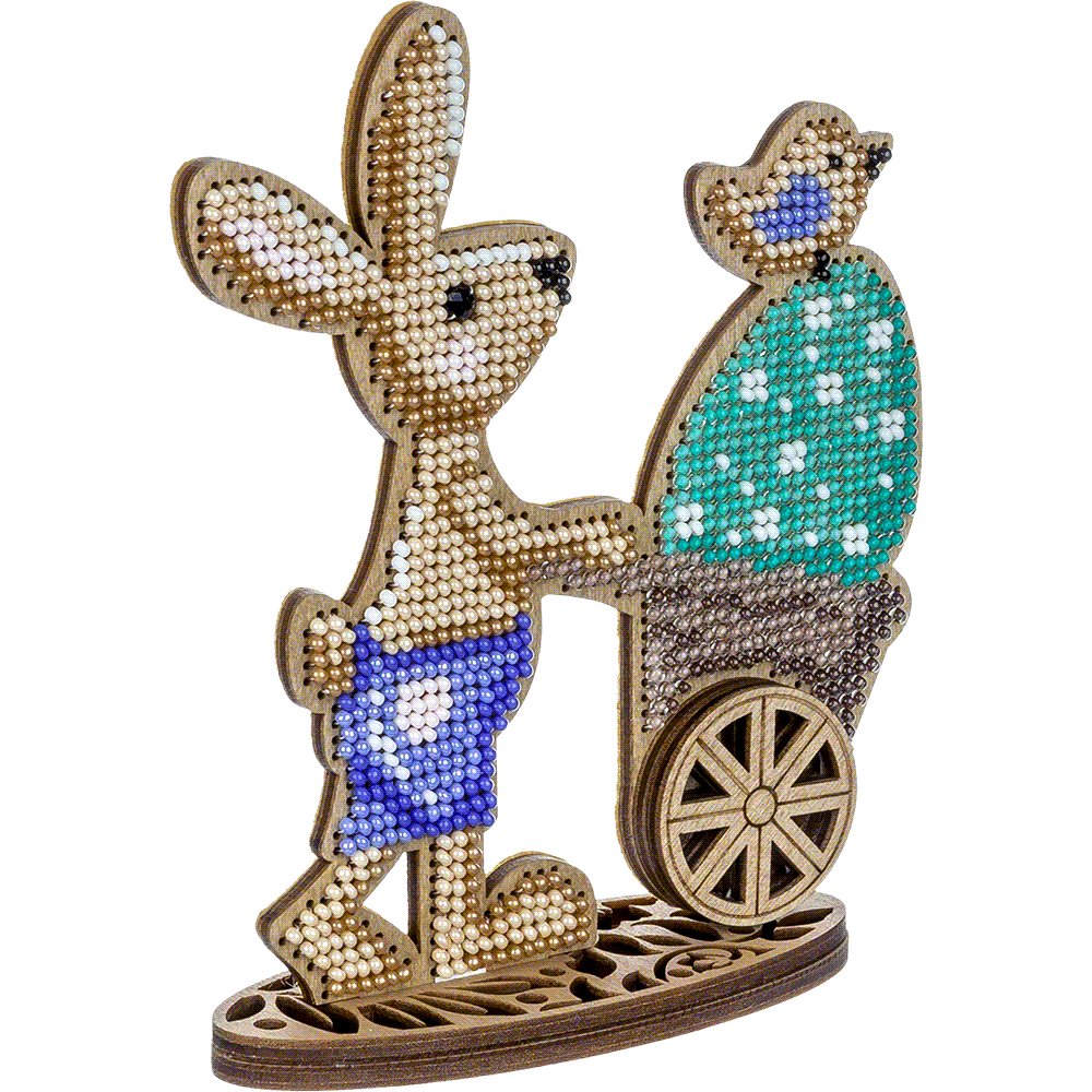 Set for embroidery with beads on wood FLK-426