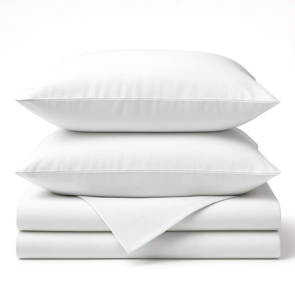 BedVoyage Soft Twin Sheets - Melange Luxury Bedroom Sheet Set, 3pc Softest Cooling Bedding, Viscose Derived from Bamboo and Cotton, Deep Pocket 18" - Snow
