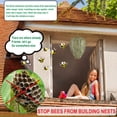 thumbnail image 4 of 6 Pack Wasp Nest Decoy, Hanging Waterproof Cloth and Paper Hornet Deterrent, Fake Wasp Nest for Yellow Jackets and Bees, Outdoor Garden Yard Protection, 4 of 7