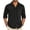 Black, variant on Men's Long Sleeve Button Down Shirt Lightweight Breathable Fitted Shirt