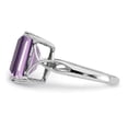 thumbnail image 4 of Auriga 925 Sterling Silver Rhodium Plated Pink Amethyst Engagement Ring Size 7 for Women, 4 of 6