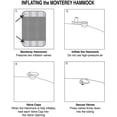 thumbnail image 4 of Inflatable Water Mattress Hammock Pool Lounger Foldable Hammock Dark Blue, 4 of 5