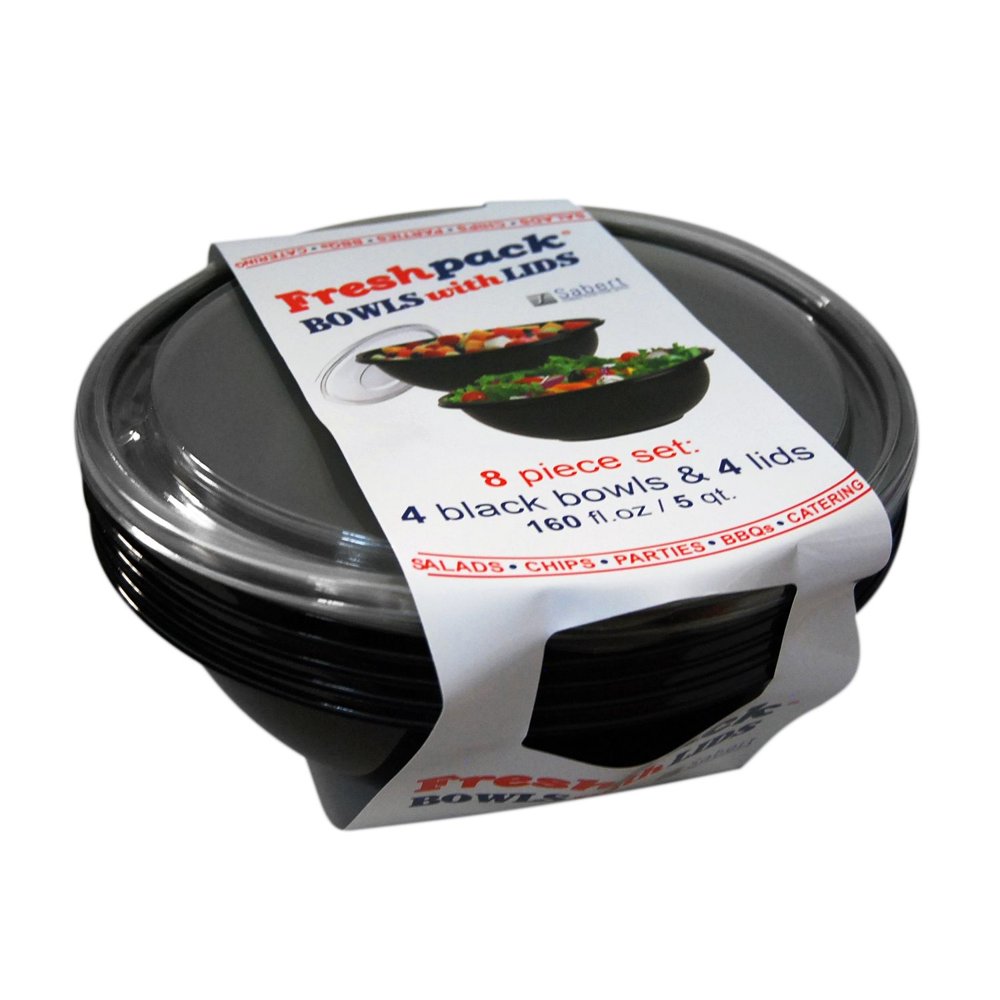 Sabert Plastic Bowls, 160 oz, 4 Count