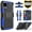 Blue, variant on Circlemalls Case for Google Pixel 5, + Screen Protector Combo Built-in Kickstand With Belt Clip Cover (Black)