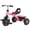 Pink, variant on XJD 5 in 1 Toddler Bike – Durable Kids Ride-On Tricycle with Pedals, Comfortable Seat & Backrest, Storage Compartment, Safe Beginner Trike for Ages 1-4, Red