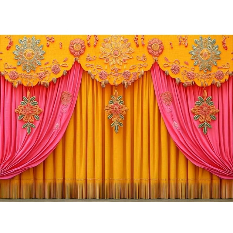 Decoratieve driehoek vilt stof slingers 4 ft. opknoping voor Mehndi, Haldi, kleur thema partij decor/achtergronden (Pack van 10) _1005