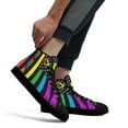 thumbnail image 5 of Autism Acceptance American High Top Canvas Shoes Sneakers Black Size 10, 5 of 7