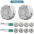 OHWOAI Universal Security Camera Junction Box Mount Bracket(2 Pack