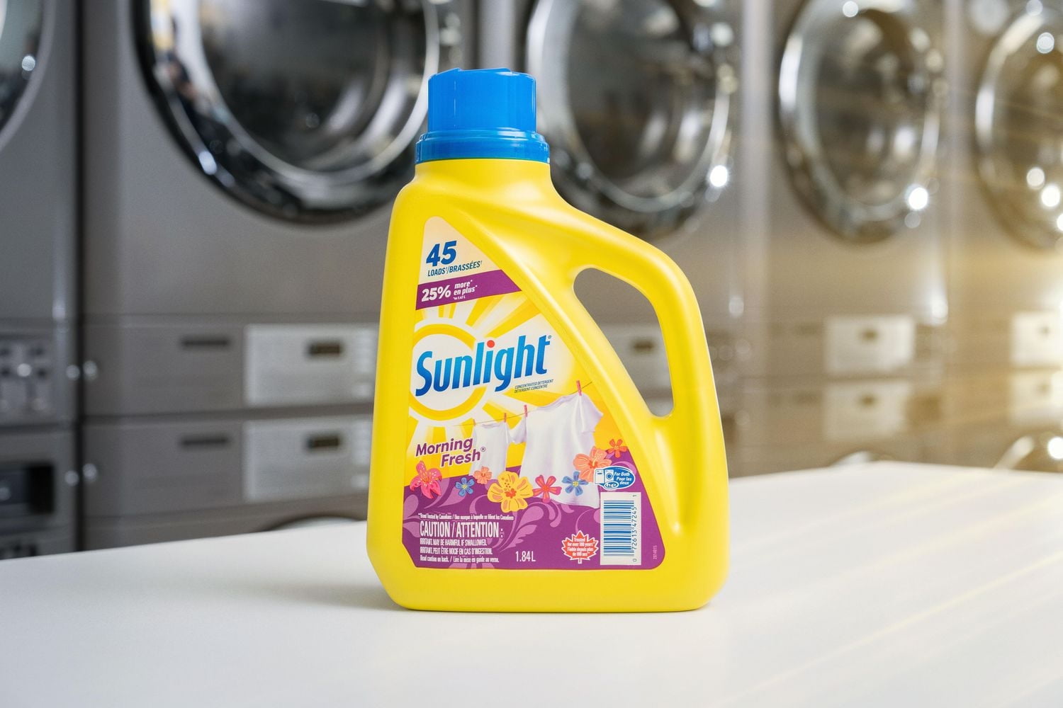 Sunlight frais du matin, détergent à lessive liquide concentré, 1,84 l, 45 brassées 1 bouteille, 1,84 litres