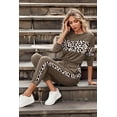 thumbnail image 5 of PRETTYGARDEN Women's Color Block 2 Piece Tracksuit Crewneck Long Sleeve Tops Long Sweatpants Outfits Lounge Sets, 5 of 8