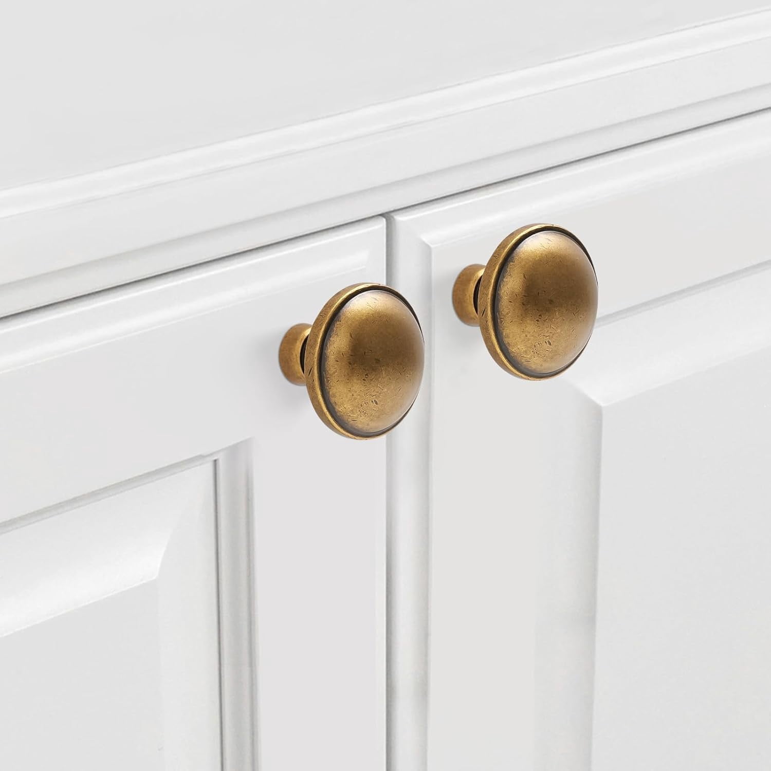 10 Pack Kitchen Cabinet Knobs Antique Brass Cabinet Knobs Vintage Drawer Knobs Kitchen Hardware