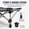thumbnail image 2 of Camping Cot, Portable Folding Bed Cot for Rest, 1200D Double Layer Oxford, Gray, 2 of 11