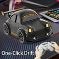 thumbnail image 5 of Smart RC Drift Car with Dual Mode (Follow/Remote Control), 360° Drift, LED Lights, 2.4GHz Rechargeable Mini Desktop RC Car Gift for Kids Adults(Black), 5 of 7