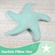 thumbnail image 2 of Almohada Marble Empire Starfish Aqua Velvet 50 cm, 2 of 7