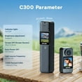 thumbnail image 2 of SJCAM C300 Vlogging Combo, 4K Pocket Action Camera,7Hour Power,6-Axis Stabilization,Dual-Touch Screen 154° Wide FOV Video Body Camera,Waterproof,for Vlogging YouTube Creators,Black, 2 of 9