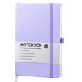 thumbnail image 1 of Lined Classic Pocket Notebook Journal [ Leather Hard Cover ][ 100 Gsm ] [ Ruled ] Premium Thick Paper With Inner Pocket 3.5, Purple, 1 of 9