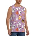 thumbnail image 2 of Fotbe Men's Lovely Animals Print Men's Sleeveless Muscle Tank Tops Casual T-Shirts for Gym Workout Beach-Large, 2 of 8