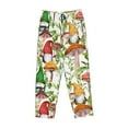 thumbnail image 4 of Sigee Mushrooms Gnomes Print Women's Soft Pajama Pants - Breathable and Comfortable Lounge Sleep Bottoms with Elastic Waistband and Pockets-Large, 4 of 9