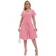 thumbnail image 5 of Vestido casual LALACAT de verano con cuello en V y volantes en A, manga corta, 5 of 5