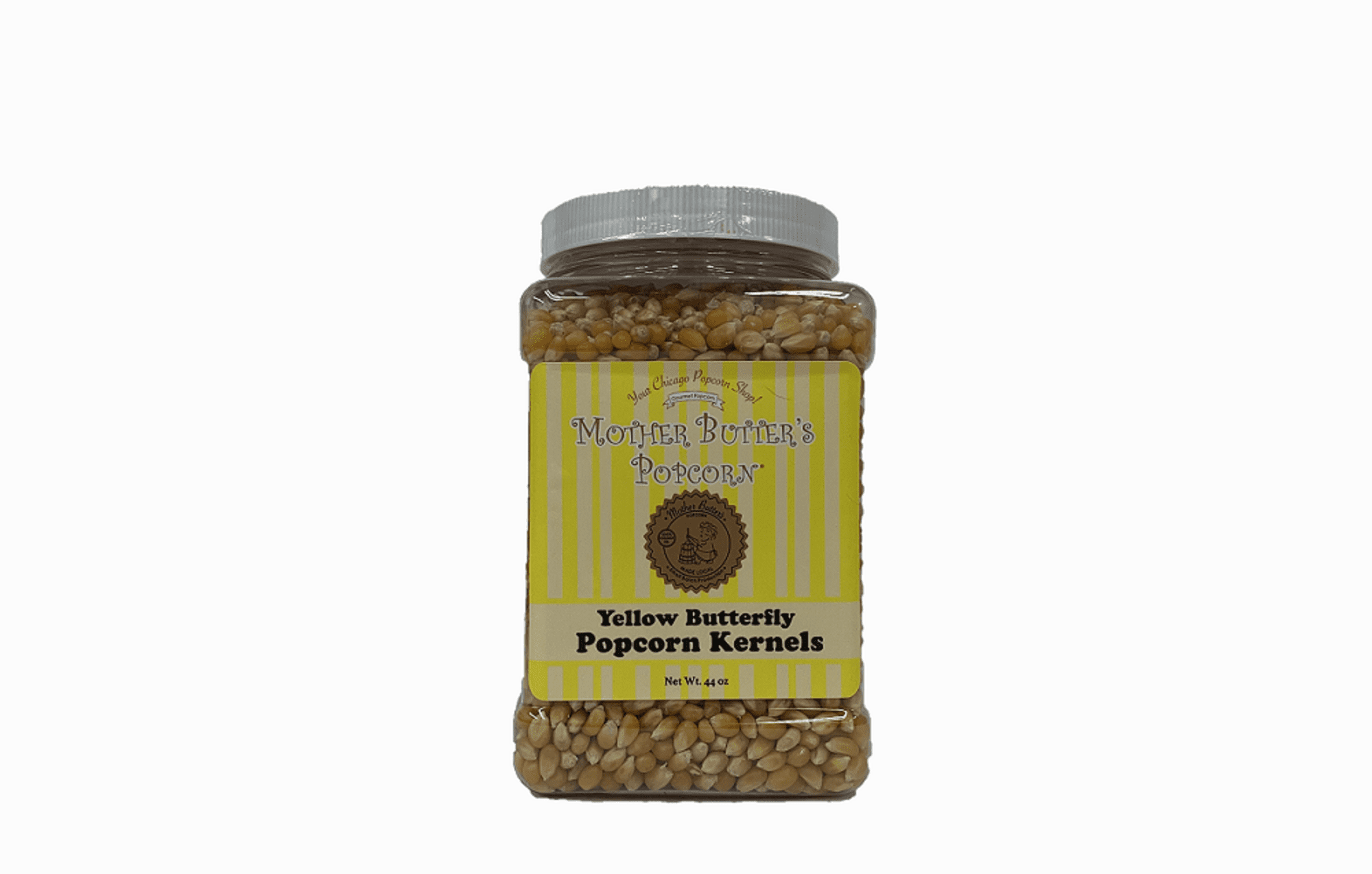 Two Pack of Mother Butter's Popcorn Yellow Butterfly Kernels  5.5 pounds