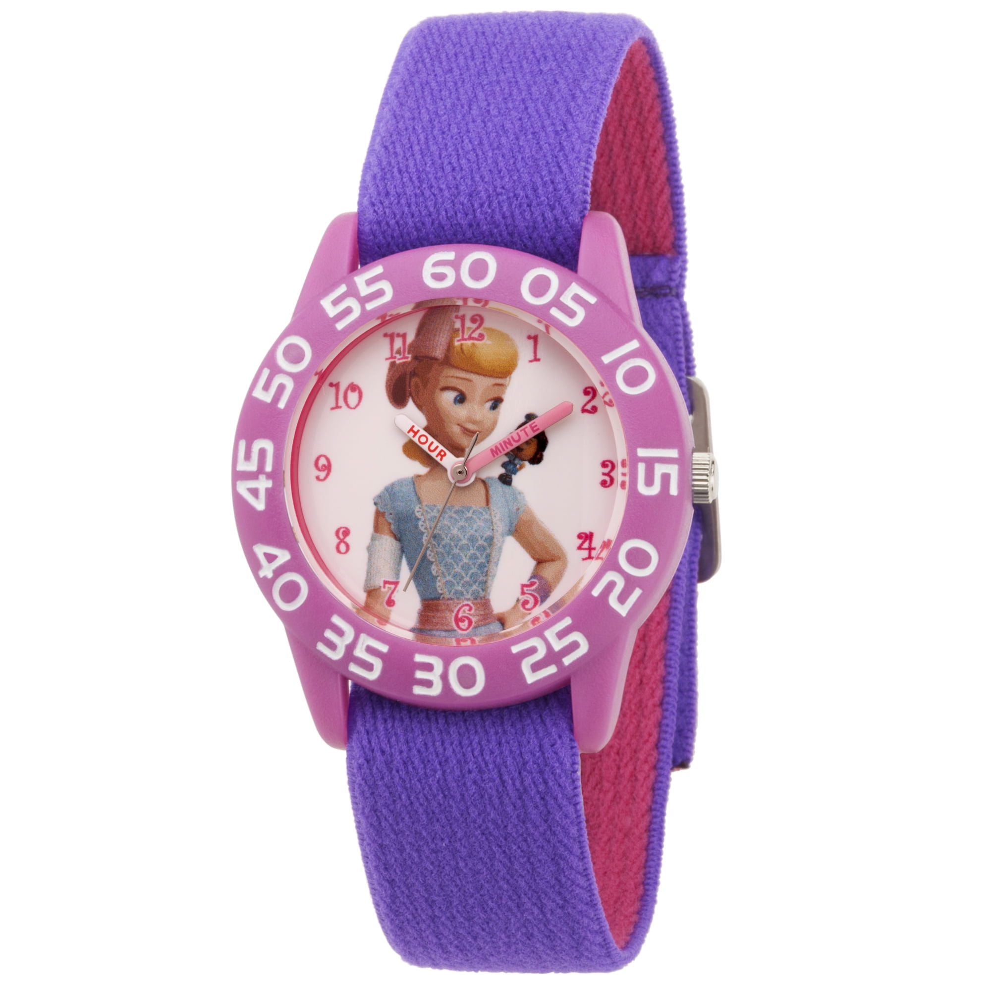 Disney Toy Story 4 Bo Peep Girls' Pink Plastic Watch, 1-Pack