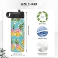 thumbnail image 4 of Pofeuu Cute Pineapples Print 18oz Sports Insulated Kettle, Sports Bottle Water Bottles For Men Women For Gym Hiking Camping Running Mountain Bike Outdoor Sports, 4 of 8